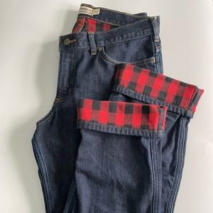 Carhartt flannel lined jeans